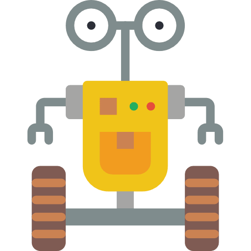 Robotics toy robot electronics icon