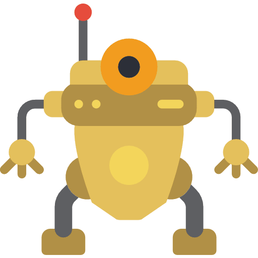 Robotics toys metal metallic icon