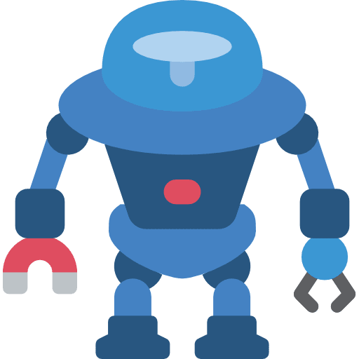 Robotics electronics kid and baby robot icon