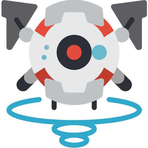 Robotics electronics metallic metal icon