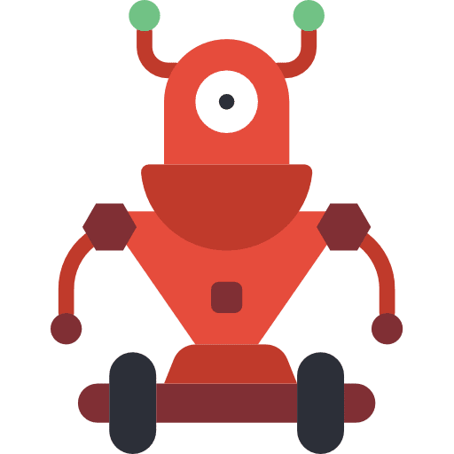 Robotics kid and baby baby toy technology icon