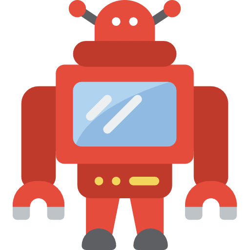 Robotics metal robotic robots icon