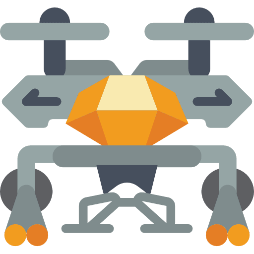 Robotics toys metal toy icon