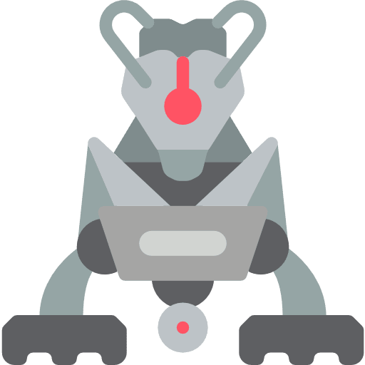 Robotics technology kid and baby robotics icon