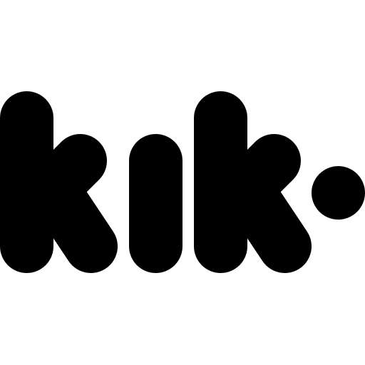 Kik kik logo logotype social network icon Kik kik logo logotype social network icon