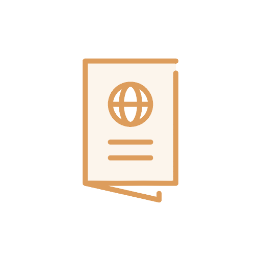 Passport identity travel passport icon Passport identity travel passport icon