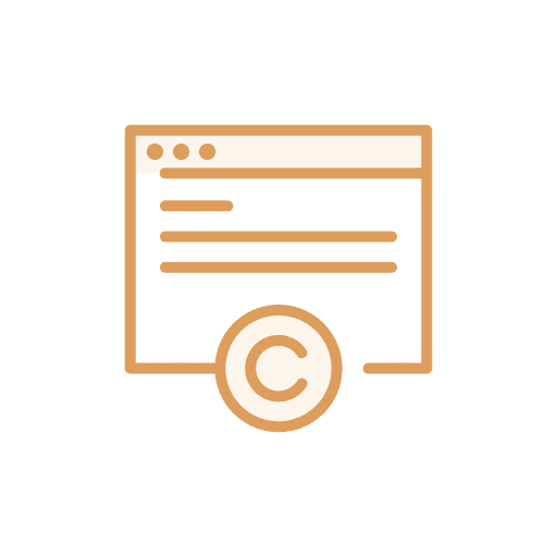 Web authorship copyright web icon Web authorship copyright web icon