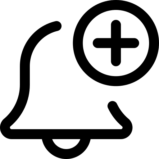 Add time and date notification bell icon