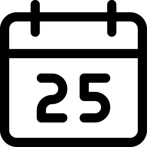 Calendar schedule holidays organization icon