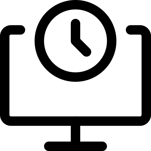 Computer interface technology clock icon