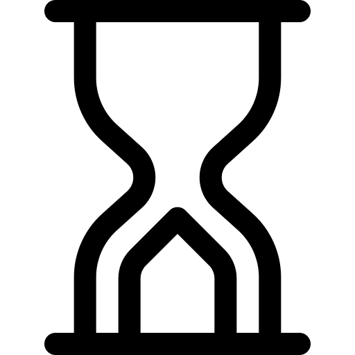 Hourglass interface tools and utensils clock icon
