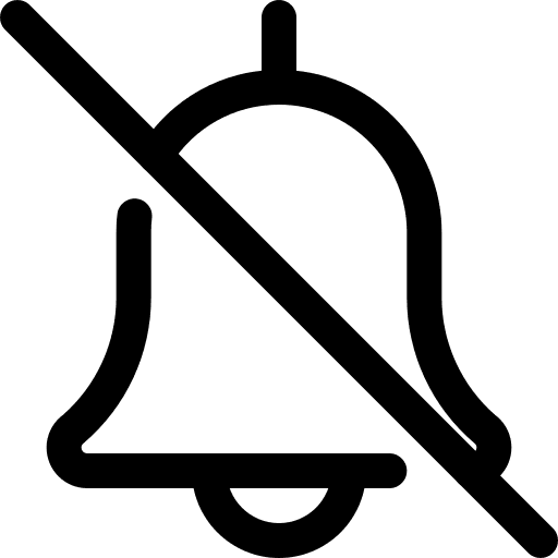 Bell musical instrument time and date alarm icon