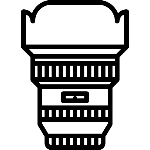 Camera lens photography magnifying lens art icon