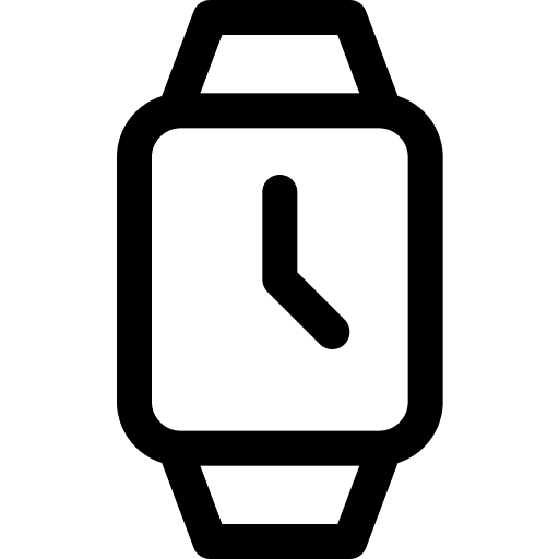 Smartwatch clock interface electronics icon