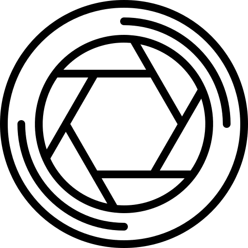 Diaphragm technology camera lens photography icon
