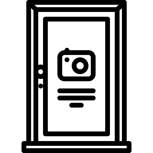 Door sign signaling photographer door sign icon Door sign signaling photographer door sign icon