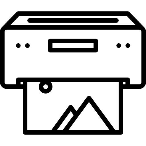 Printer picture print technology icon Printer picture print technology icon