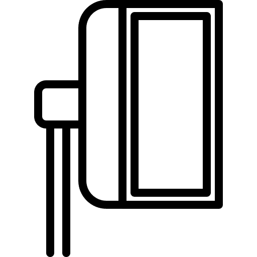 Soft box studio electronics illumination icon Soft box studio electronics illumination icon