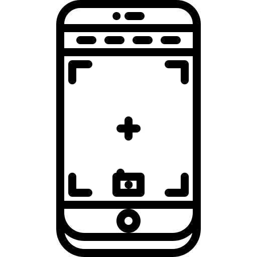 Smartphone electronics stabilizer picture icon Smartphone electronics stabilizer picture icon