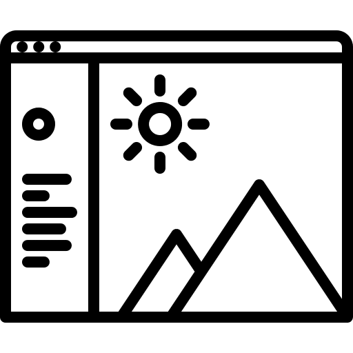 Website website landscape photographer icon Website website landscape photographer icon