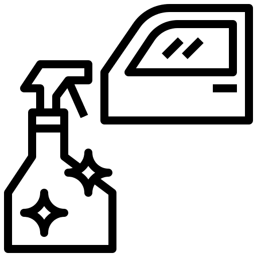 Glass cleaning wiper car washing icon