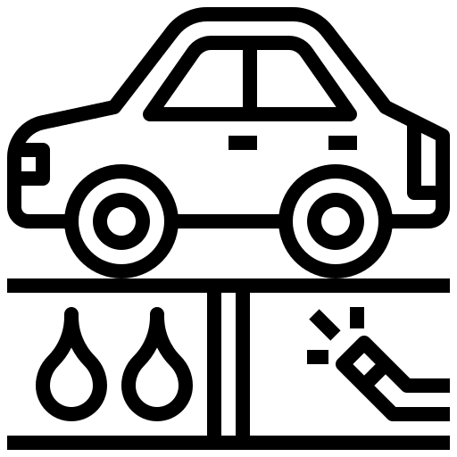 Car wash construction and tools undercarriage service icon Car wash construction and tools undercarriage service icon