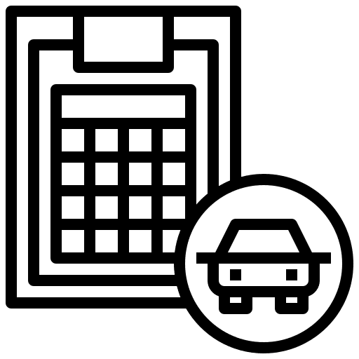 Clipboard verification car wash delivery icon Clipboard verification car wash delivery icon