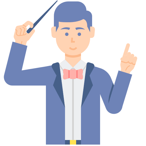 Director orchestra music director icon