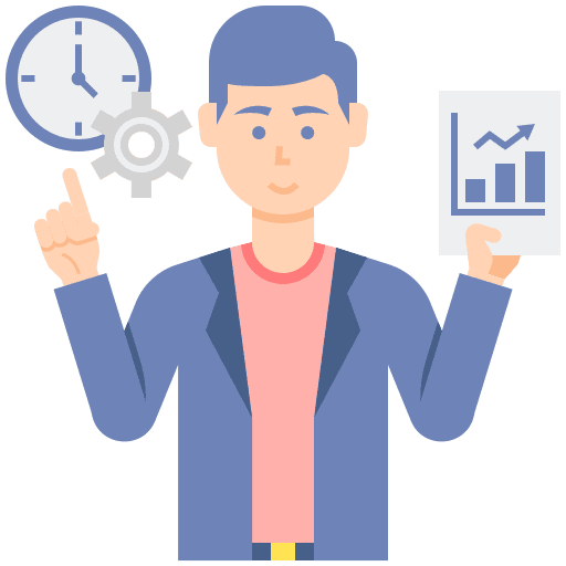 Executive boy partner executive icon