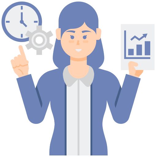 Executive woman director executive icon