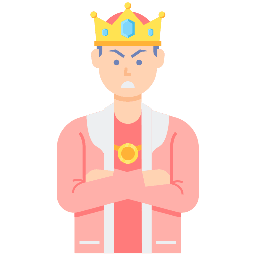 King prince monarchy crown icon