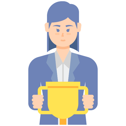 Champion winner award professions and jobs icon