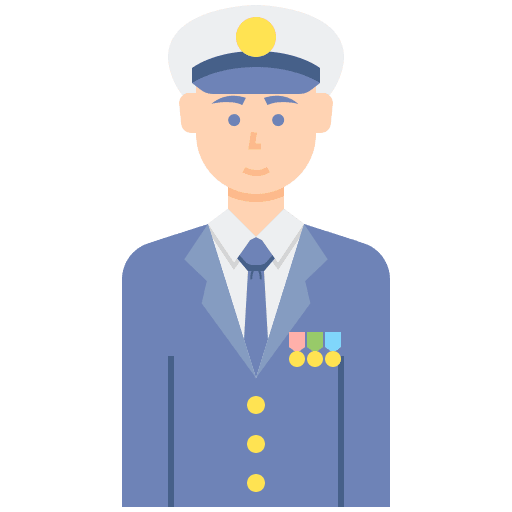 Pilot man avatar occupation icon