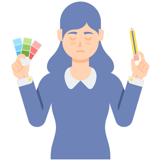 Graphic designer occupation profession woman icon