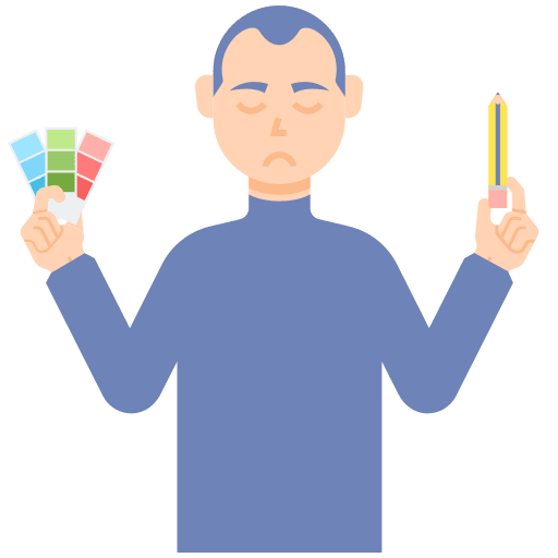 Graphic designer professions and jobs man occupation icon