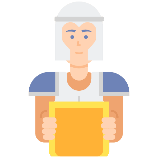 Soldier costume protection medieval icon