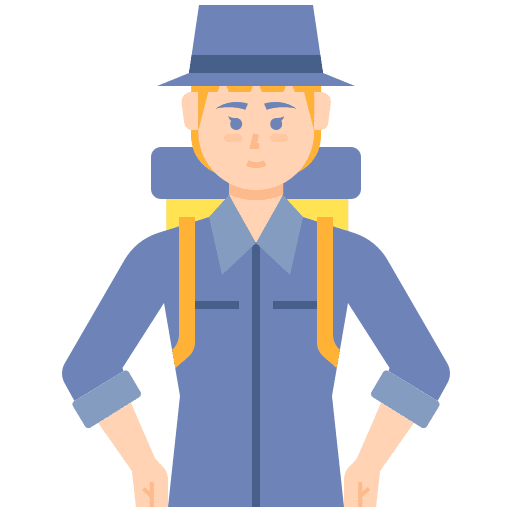 Tourist trip travel holidays icon