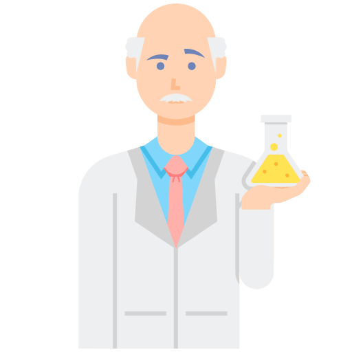 Scientist avatar scientist man icon