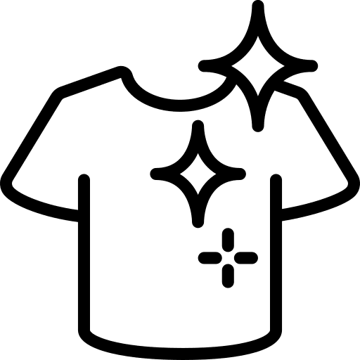 Clean clothes tshirt laundry housework icon