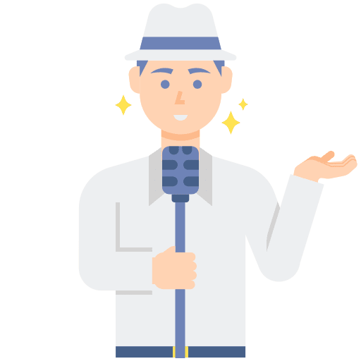 Singer professions and jobs microphone profession icon