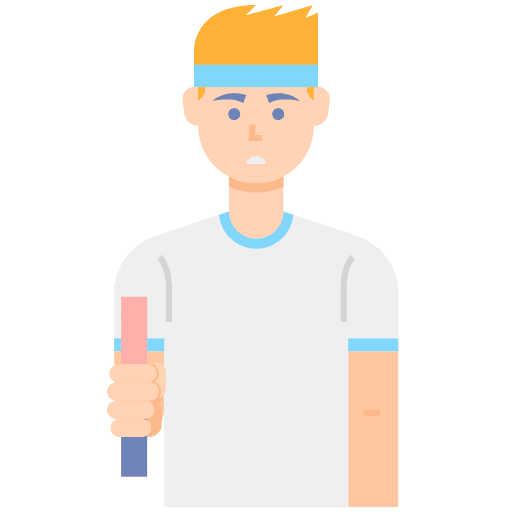 Sportsman athlete sports user icon