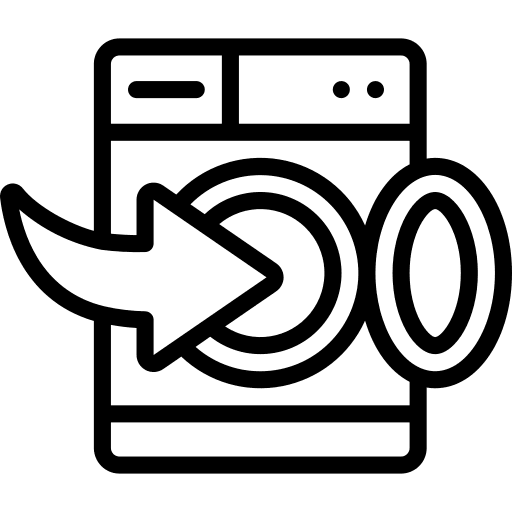 Laundry washing housework washing machine icon