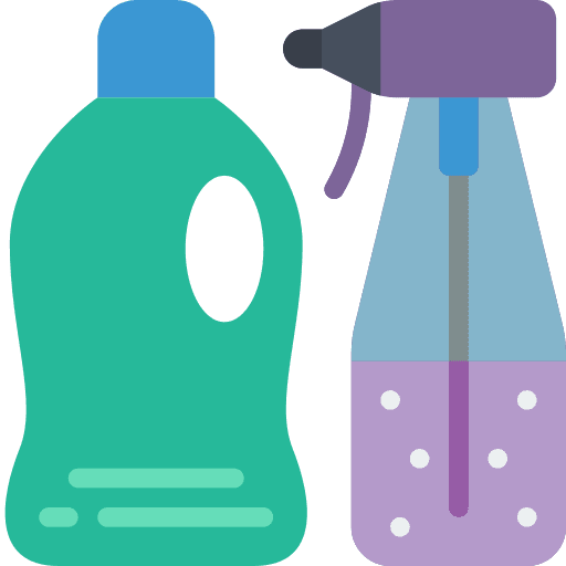 Cleaning spray bottles tool food and restaurant icon Cleaning spray bottles tool food and restaurant icon