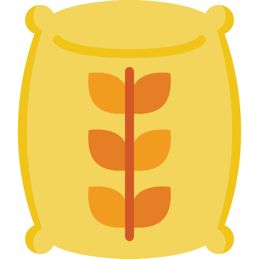 Flour food and restaurant cereal food icon Flour food and restaurant cereal food icon