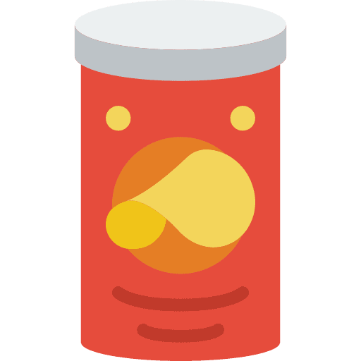 Potato chips snack potatoe food icon