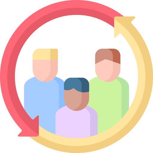 Cycle lifecycle member relationship icon