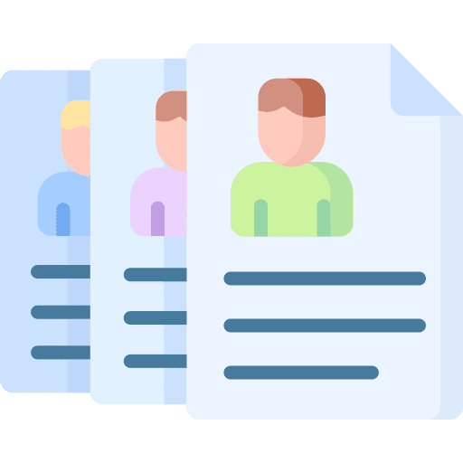 Profile application cv profile icon