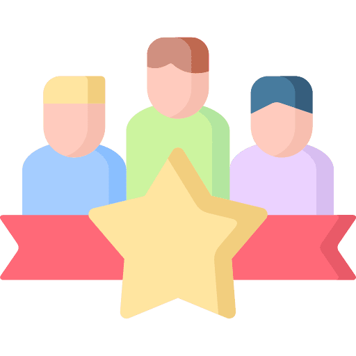 Rating experts leader rating icon