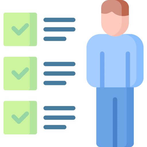 Skills professions and jobs valores check icon