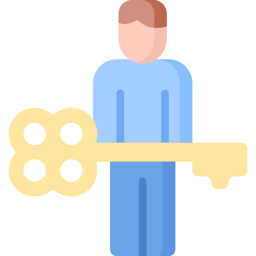 Key person avatar key key person icon